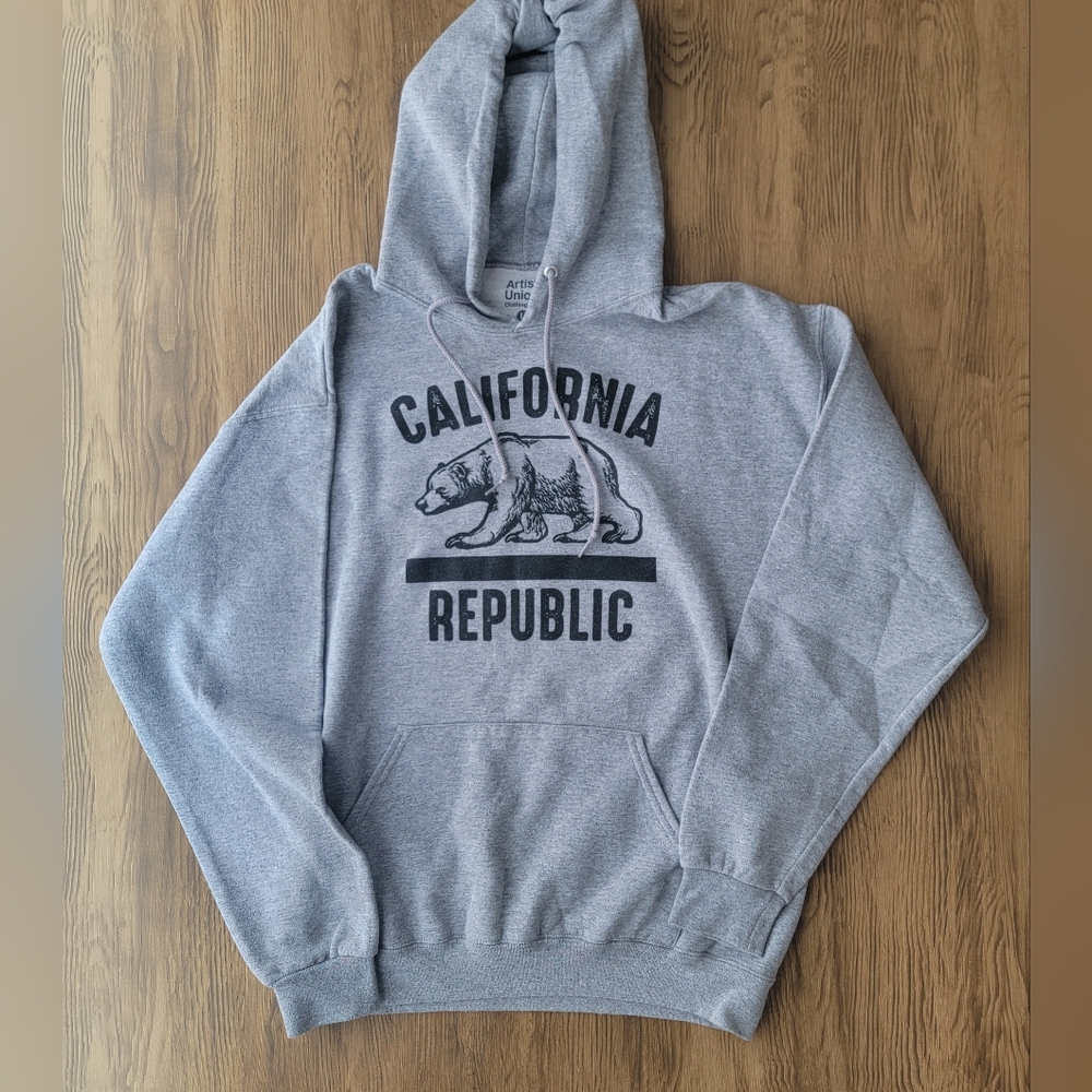 Gray California Republic Hoodie-Size Large